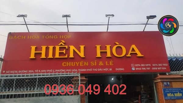 Thi Công Bảng Hiệu Quảng Cáo Tại Dĩ An