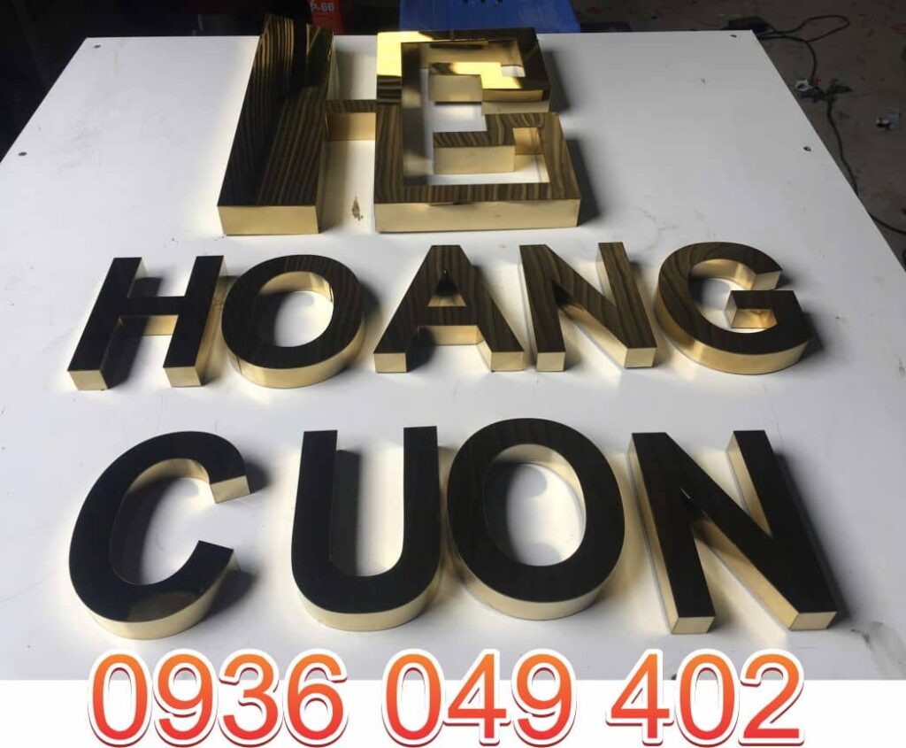 Logo inox mạ vàng - giải pháp làm nổi bật thương hiệu