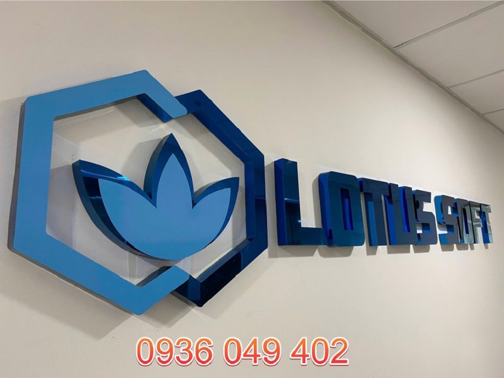 Thi công logo inox đẹp, sáng bóng và tinh xảo