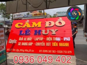 Làm Bảng Hiệu Cầm Đồ Tại Dĩ An