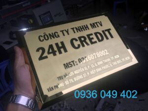 bảng tên công ty inox