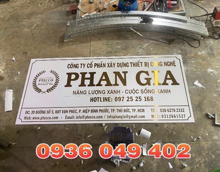 Làm Bảng Hiệu Chữ Inox Tại Dĩ An