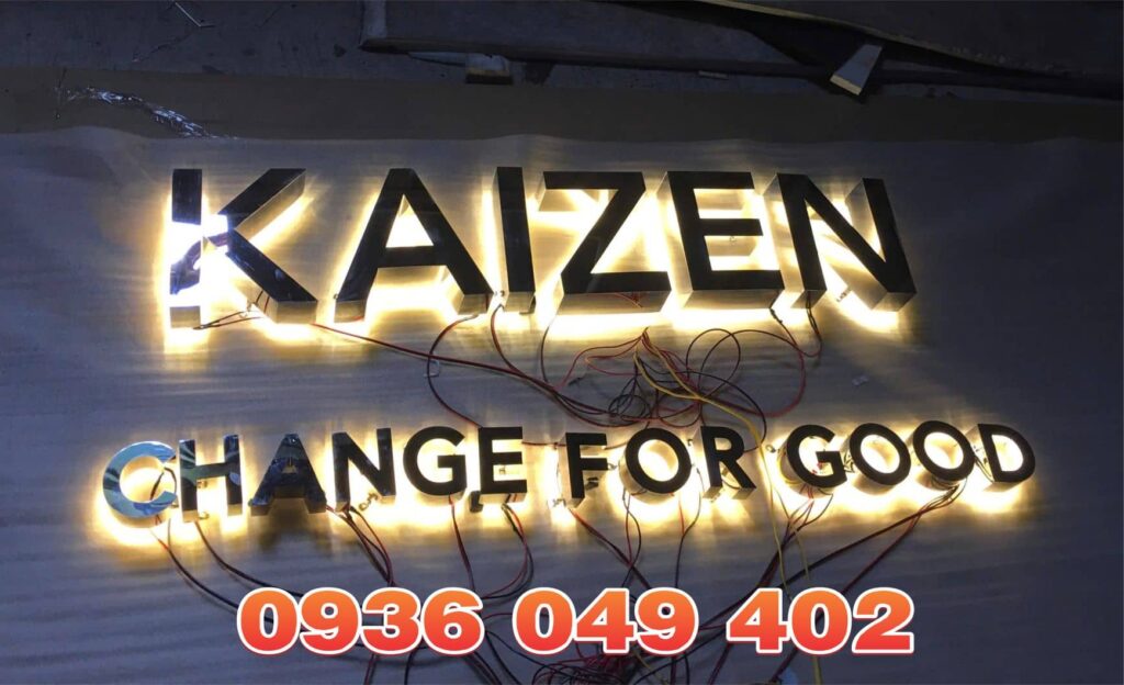 bảng giá gia công chữ nổi inox