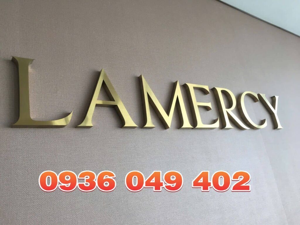 bảng giá gia công chữ nổi inox