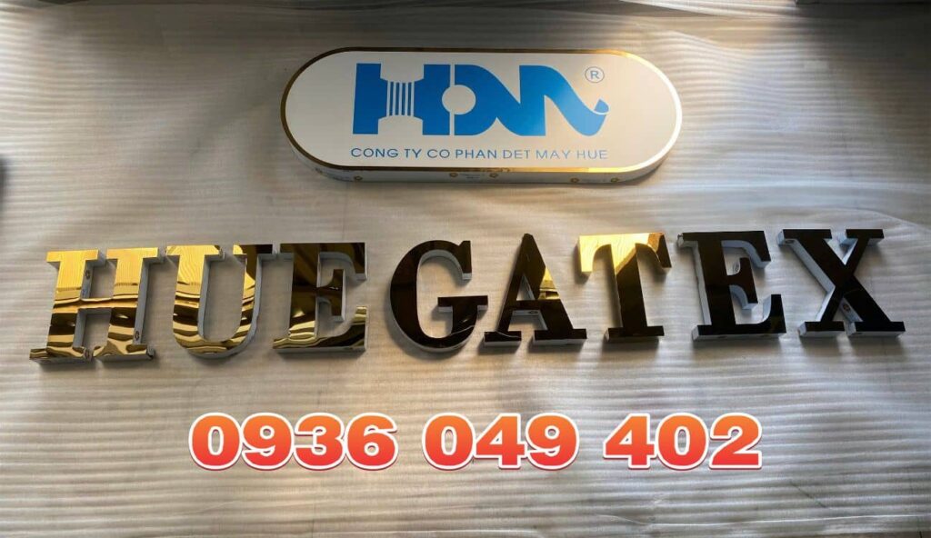 bảng giá gia công chữ nổi inox