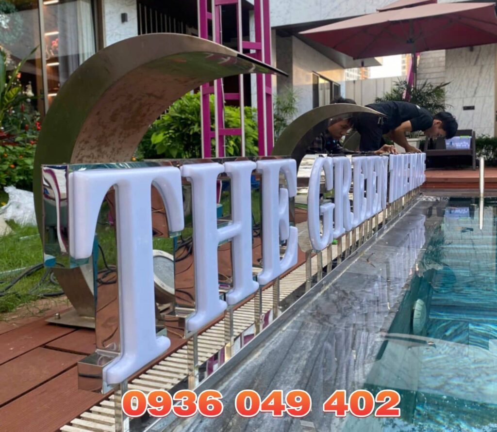 Làm Bảng Hiệu Chữ Inox Tại Dĩ An