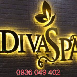 ảng hiệu chữ inox sáng đèn