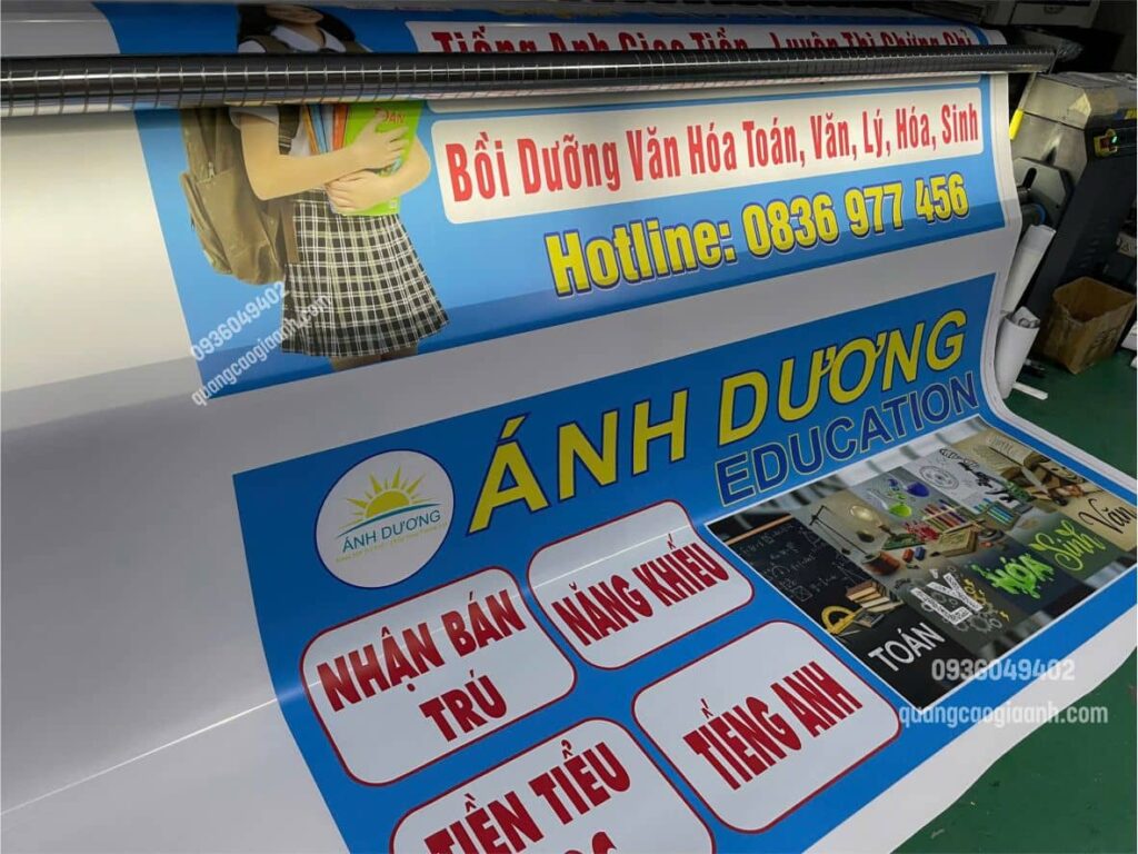In ấn bảng hiệu bạt hiflex decal băng rôn tại Dĩ An