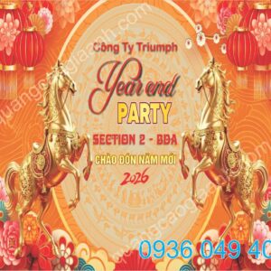 In Backdrop Tất Niên Tại Dĩ An