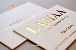 Name card ép kim cao cấp tại Dĩ An